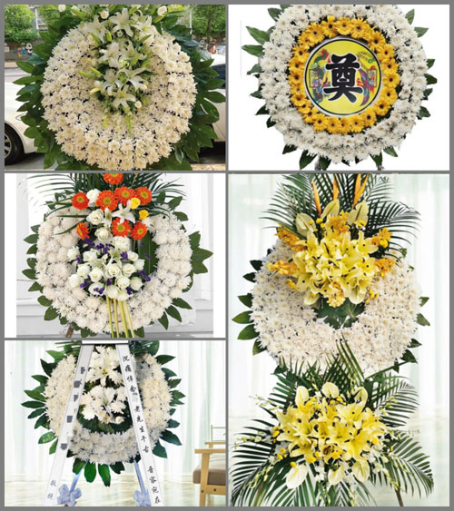 湖南永州道县白芒铺镇杨家岭村花圈速递